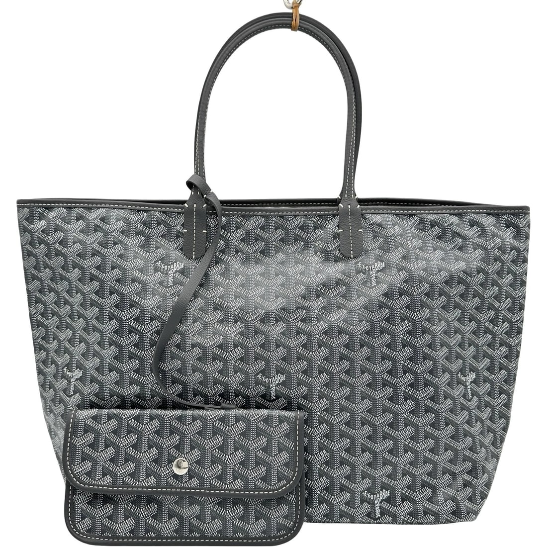 GOYARD SAINT LOUIS PM TOTE BAG: GOYARD Saint Louis PM Tote Bag Brand: GOYARD Type/Style: Tote Bag Material: Goyard coated canvas Color: gray Size: W13.4 x H11.0x D5.9inch Accessories: None Accessories Notice: When purcha