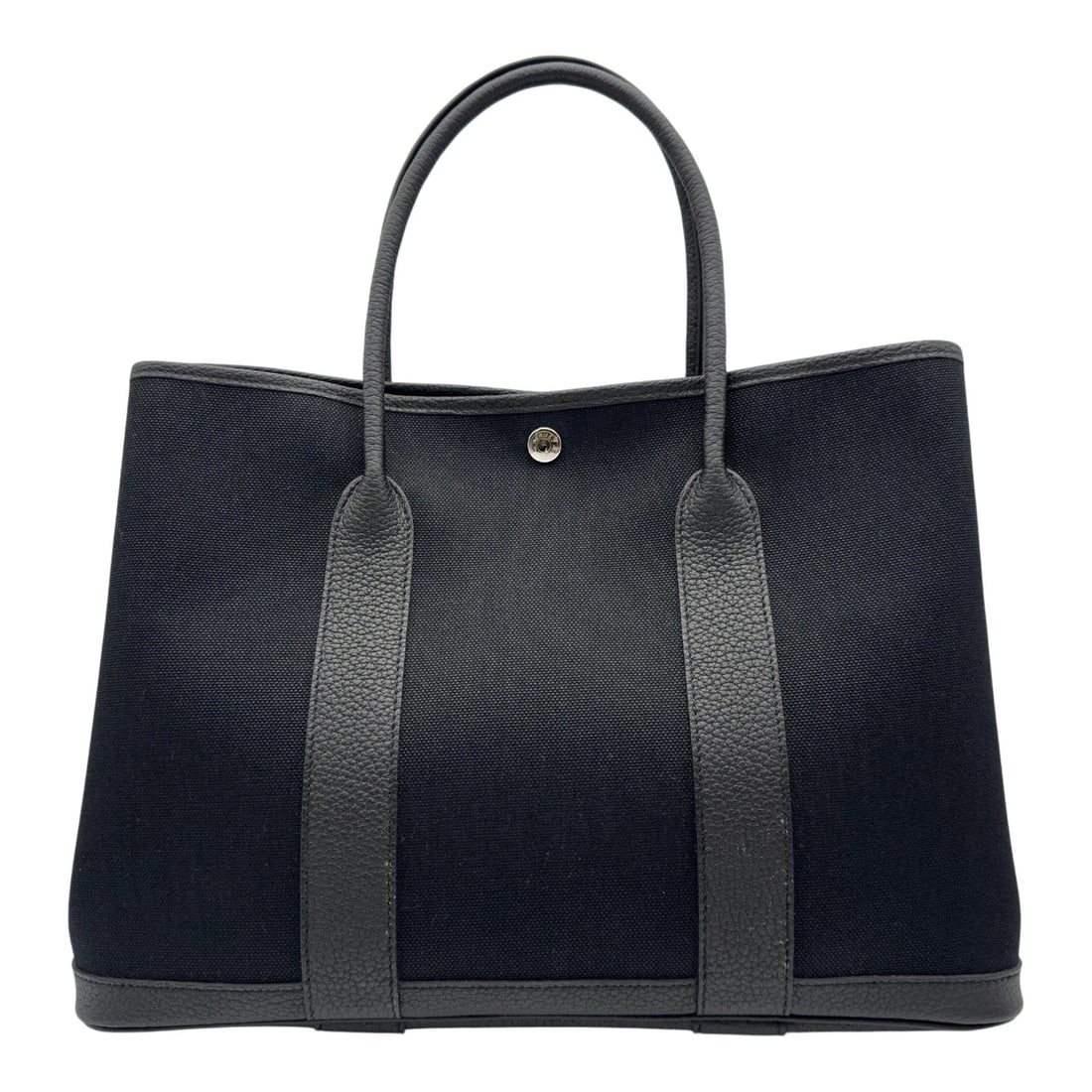 HERMES GARDEN PARTY PM TOTE BAG: HERMES Garden party PM Tote Bag Brand: HERMES Type/Style: Tote Bag Material: Towar Color: Black SilverHardware Size: W14.2 x H10.6x D7.1inch Accessories: None Accessories Notice: When purc