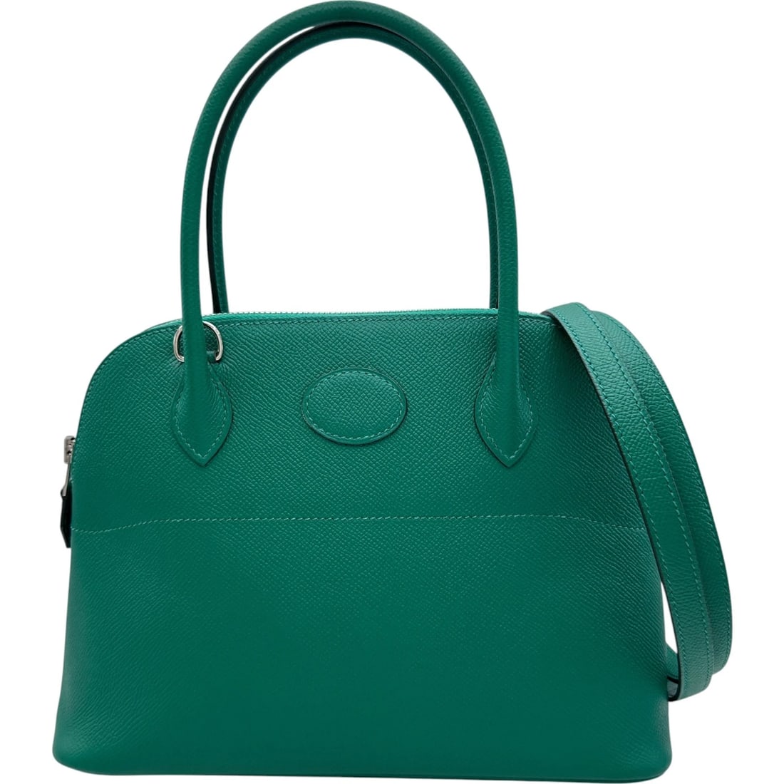 HERMES BORED 27 HANDBAG: HERMES Bored 27 Handbag Brand: HERMES Type/Style: Handbag Material: Epsom Color: Green Silver Hardware Size: W10.6 x H7.5x D3.9inch Accessories: None Accessories Notice: When purchasing pre-owned