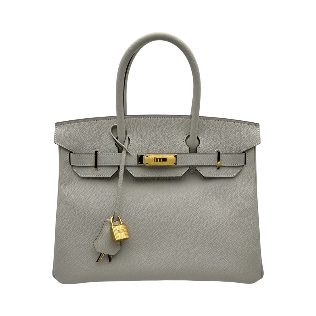 HERMES BIRKIN 30 HANDBAG: HERMES Birkin 30 Handbag Brand: HERMES Type/Style: Handbag Material: Epsom Color: Gold Hardware Size: W11.8 x H9.4x D6.3inch Accessories: None Accessories Notice: When purchasing pre-owned goods,
