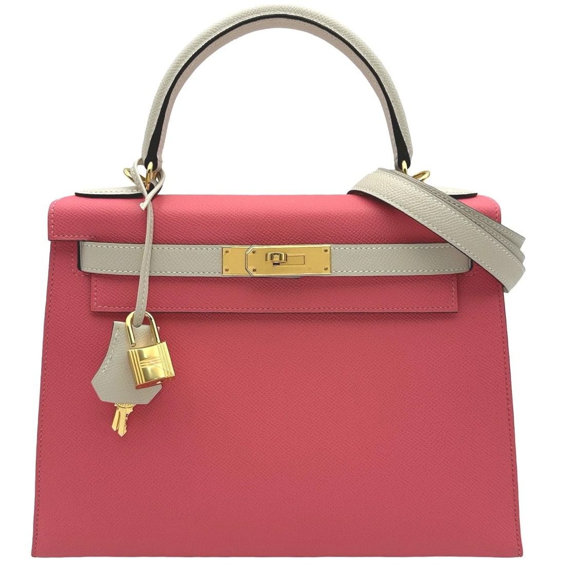 HERMES KELLY 28 OUTSIDE STITCHING PERSONAL ORDER SHOULDER BAG: HERMES Kelly 28 outside stitching personal order Shoulder Bag Brand: HERMES Type/Style: Shoulder Bag Material: Epsom Color: Kure Gold Hardware Size: W11.0 x H8.7x D4.3inch Accessories: None