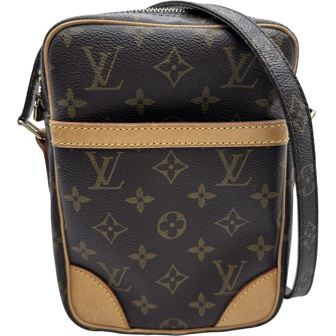 LOUIS VUITTON DUNOUVE SHOULDER BAG: LOUIS VUITTON Dunouve Shoulder Bag Brand: LOUIS VUITTON Type/Style: Shoulder Bag Material: Monogram canvas Color: Brown Size: W6.1 x H8.3x D2.0inch Accessories: None Accessories Notice: When