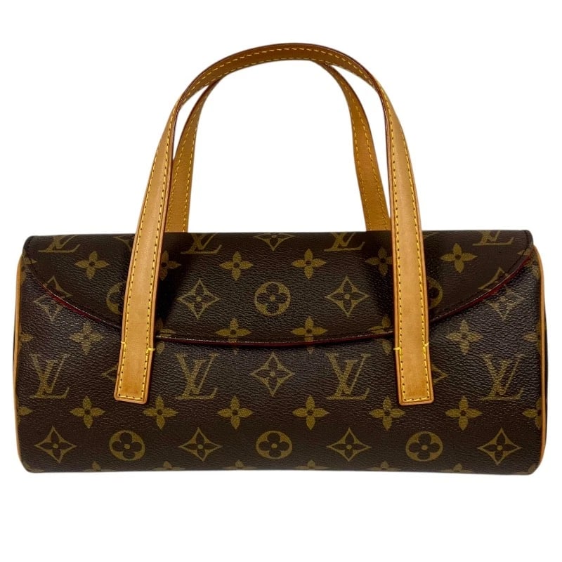 LOUIS VUITTON SONATINE HANDBAG: LOUIS VUITTON Sonatine Handbag Brand: LOUIS VUITTON Type/Style: Handbag Material: Monogram canvas and leather Color: Brown Size: W11.0 x H5.5x D2.4inch Accessories: None Accessories Notice: When