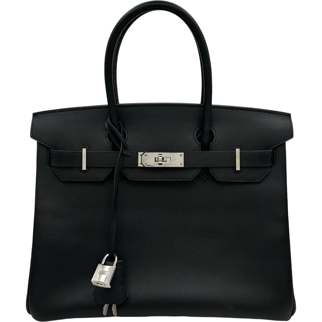 HERMES BIRKIN 30 HANDBAG: HERMES Birkin 30 Handbag Brand: HERMES Type/Style: Handbag Material: Epsom Color: Black SilverHardware Size: W11.4 x H9.3x D5.7inch Accessories: None Accessories Notice: When purchasing pre-owned
