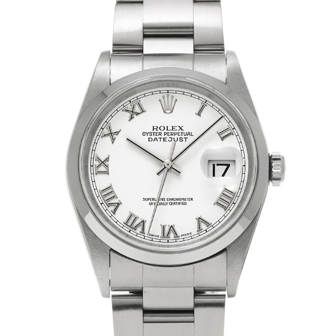 ROLEX DATEJUST WHITE WATCH: ROLEX Datejust white Watch Brand: ROLEX Type/Style: Wristwatch Material: Band Material Stainless steel, Case Material Stainless steel Color: Dial Color white Size: Case Size H/about 36mm W/about 36mm