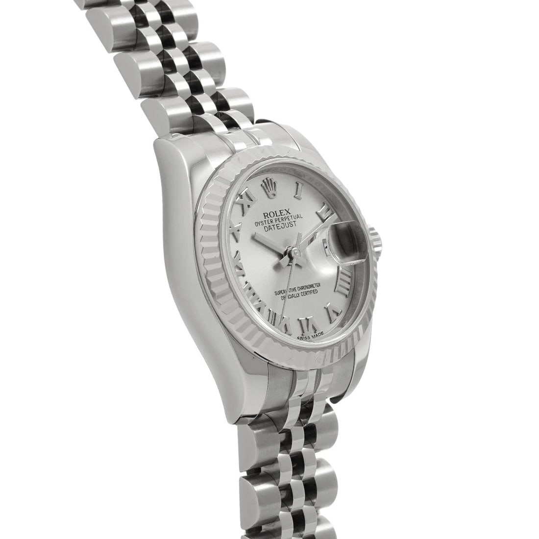 ROLEX DATEJUST SILVER WATCH - 3