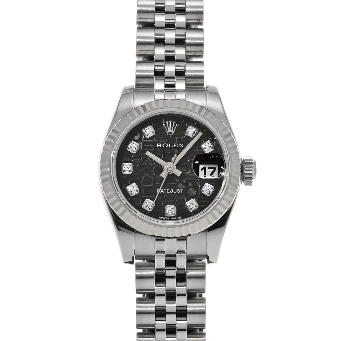 ROLEX DATEJUST BLACK COMPUTER/DIAMOND WATCH: ROLEX Datejust Black computer/diamond Watch Brand: ROLEX Type/Style: Wristwatch Material: Band Material Stainless steel, Case Material Stainless steel Color: Dial Color Black computer Size: Case Size