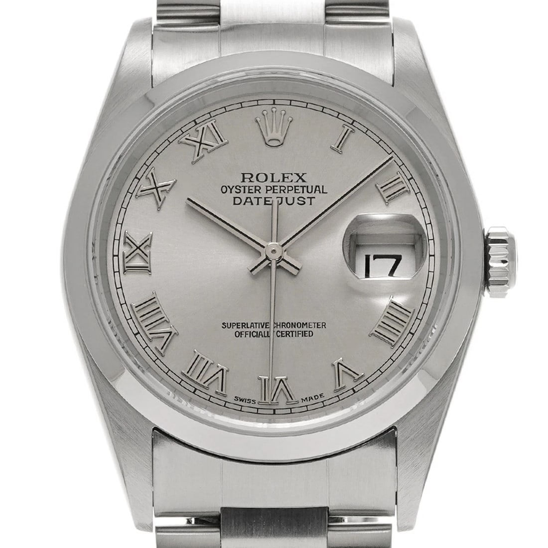 ROLEX DATEJUST GRAY WATCH - 4
