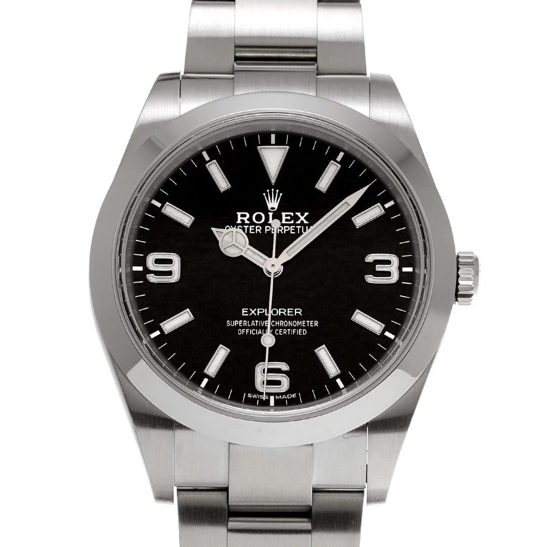ROLEX EXPLORER BLACK WATCH: ROLEX Explorer black Watch Brand: ROLEX Type/Style: Wristwatch Material: Band Material Stainless steel, Case Material Stainless steel Color: Dial Color black Size: Case Size H/about 39mm W/about 39mm