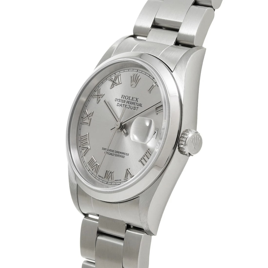 ROLEX DATEJUST SILVER WATCH - 2
