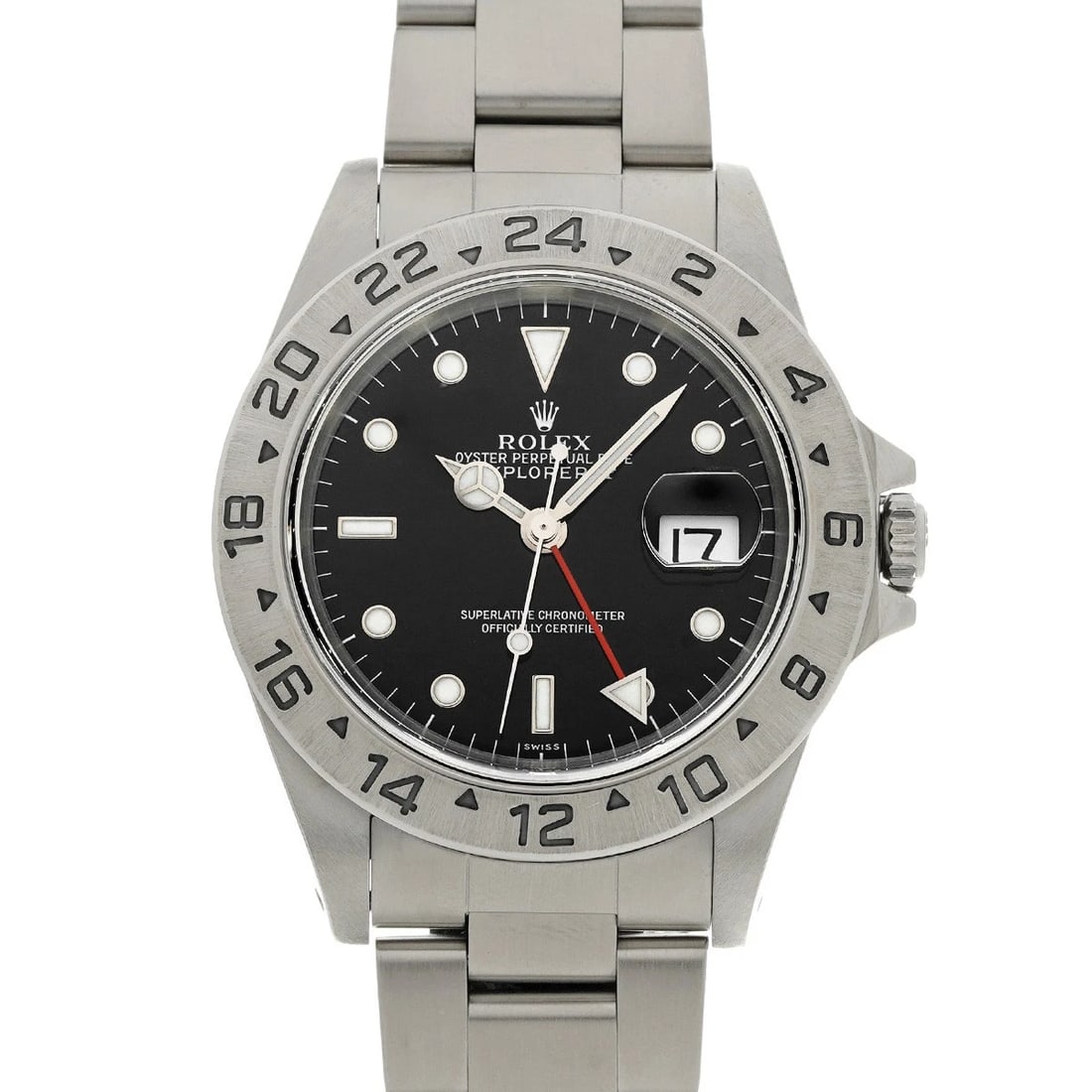 ROLEX EXPLORER II BLACK WATCH: ROLEX Explorer II black Watch Brand: ROLEX Type/Style: Wristwatch Material: Band Material Stainless steel, Case Material Stainless steel Color: Dial Color black Size: Case Size H/about 40mm W/about