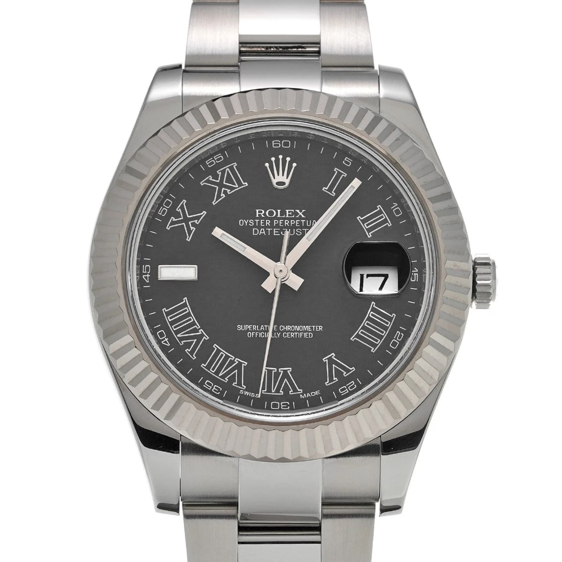 ROLEX DATEJUSTII BLACK WATCH: ROLEX DatejustII black Watch Brand: ROLEX Type/Style: Wristwatch Material: Band Material Stainless steel, Case Material Stainless steel Color: Dial Color black Size: Case Size H/about 41mm W/about