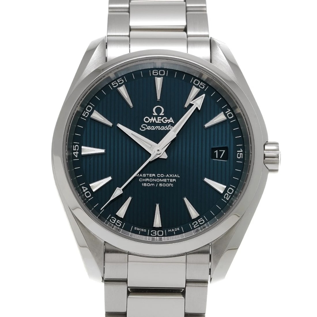 OMEGA SEAMASTER AQUA TERRA MASTER CO-AXIAL BLUE WATCH: OMEGA Seamaster Aqua Terra Master Co-axial blue Watch Brand: OMEGA Type/Style: Wristwatch Material: Band Material Stainless steel, Case Material Stainless steel Color: Dial Color blue Size: Case Size