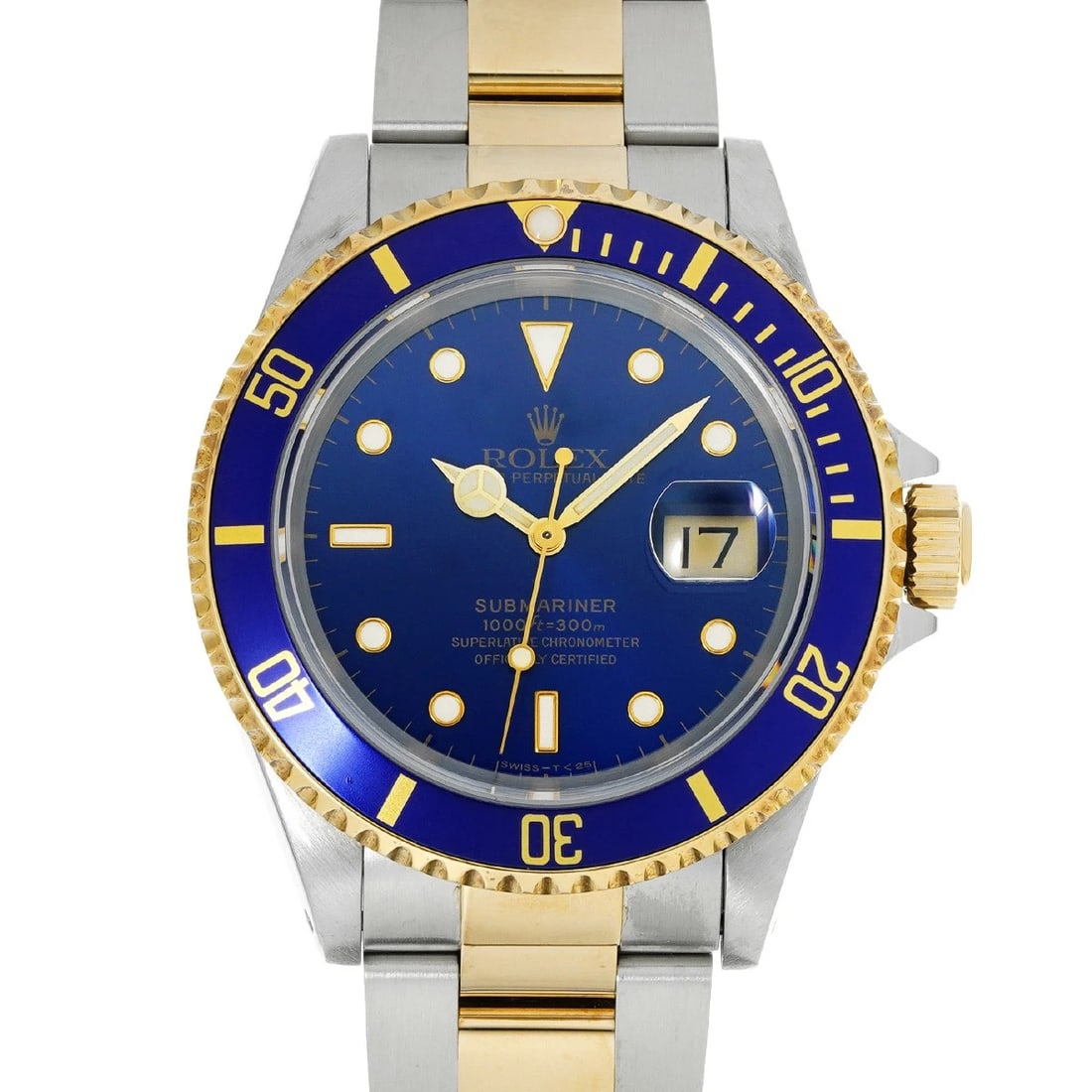 ROLEX SUBMARINER DATE BLUE WATCH: ROLEX Submariner date blue Watch Brand: ROLEX Type/Style: Wristwatch Material: Band Material Stainless steel/Yellow Gold, Case Material Stainless steel Color: Dial Color blue Size: Case Size H/about