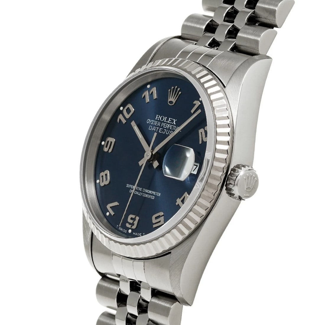 ROLEX DATEJUST BLUE WATCH - 2