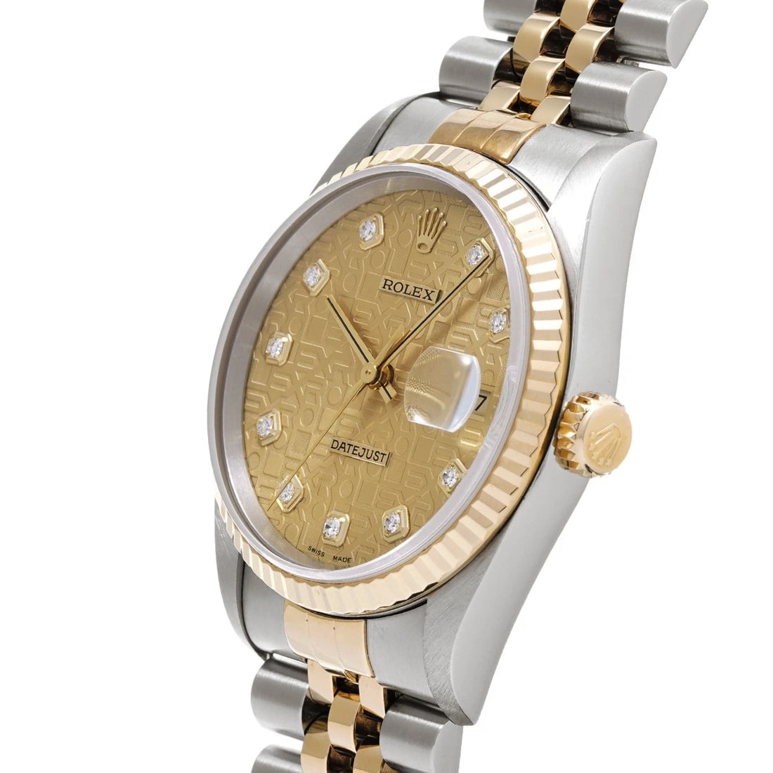 ROLEX DATEJUST CHAMPAGNE COMPUTER/DIAMOND WATCH - 2