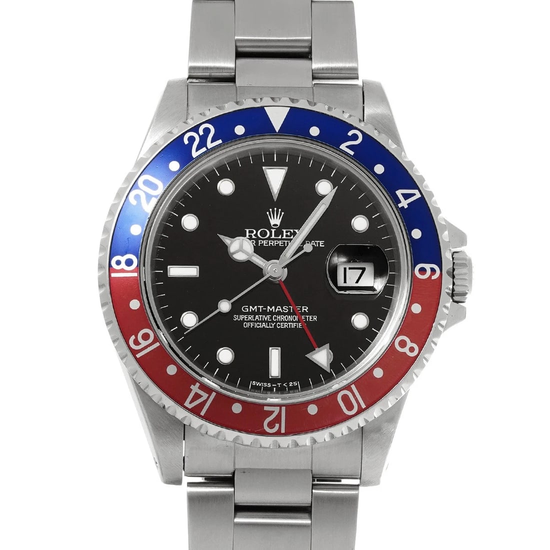 ROLEX GMT-MASTER BLACK WATCH: ROLEX GMT-Master black Watch Brand: ROLEX Type/Style: Wristwatch Material: Band Material Stainless steel, Case Material Stainless steel Color: Dial Color black Size: Case Size H/about 40mm W/about