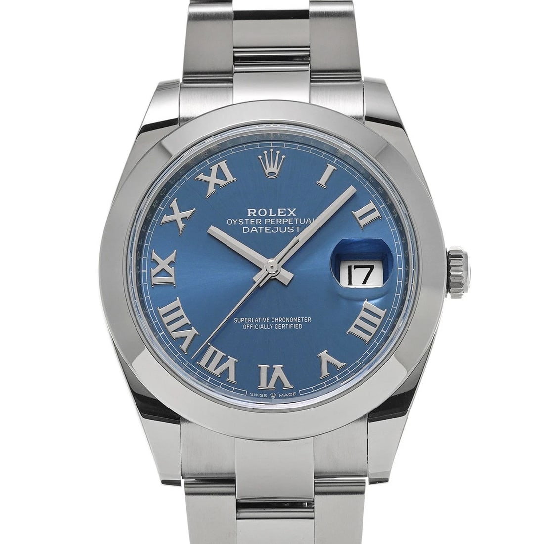 ROLEX DATEJUST 41 AZZURRO BLUE WATCH: ROLEX Datejust 41 Azzurro Blue Watch Brand: ROLEX Type/Style: Wristwatch Material: Band Material Stainless steel, Case Material Stainless steel Color: Dial Color Azzurro Blue Size: Case Size H/about