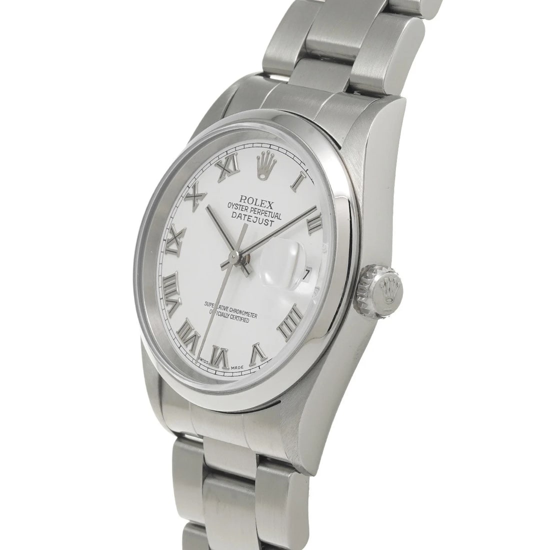 ROLEX DATEJUST WHITE WATCH - 2