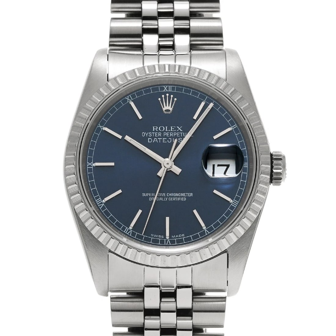 ROLEX DATEJUST BLUE WATCH: ROLEX Datejust blue Watch Brand: ROLEX Type/Style: Wristwatch Material: Band Material Stainless steel, Case Material Stainless steel Color: Dial Color blue Size: Case Size H/about 36mm W/about 36mm