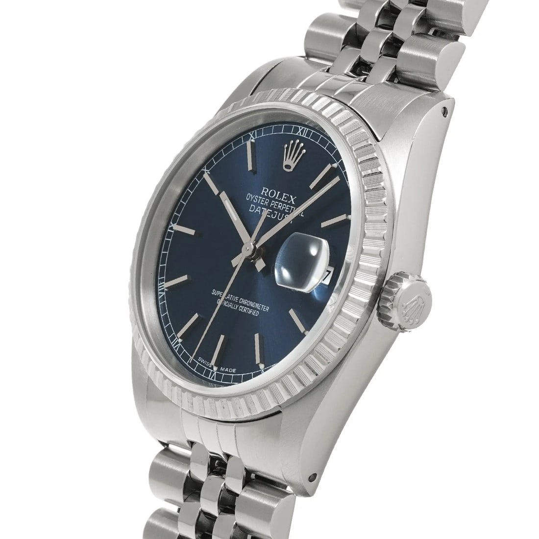 ROLEX DATEJUST BLUE WATCH - 2