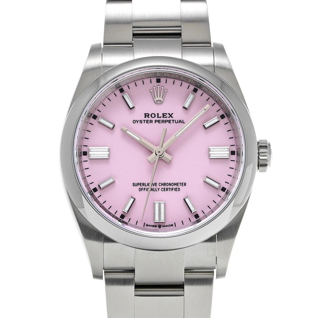 ROLEX OYSTER PERPETUAL 36 CANDY PINK WATCH (1 of 4)