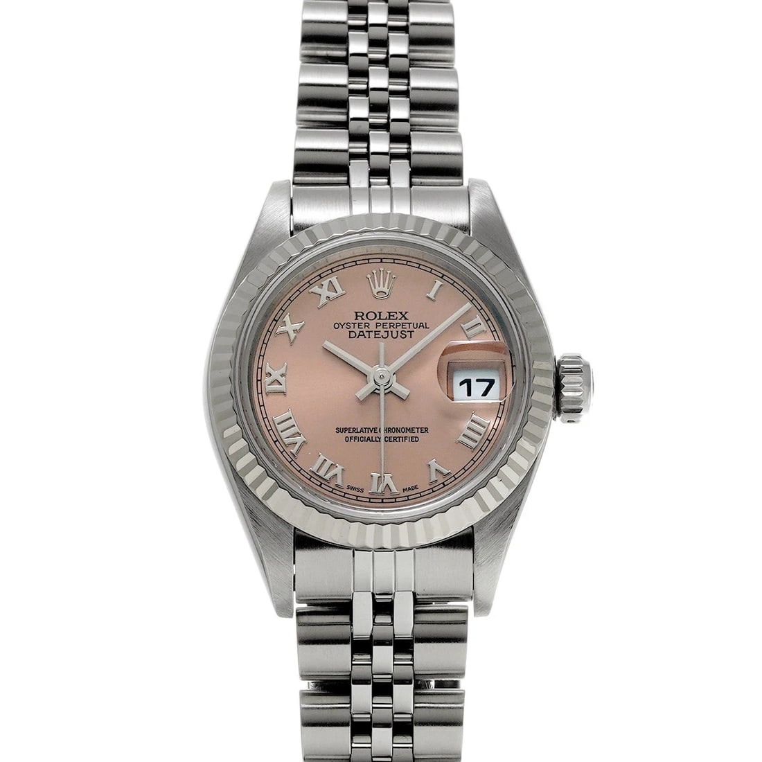 ROLEX DATEJUST PINK WATCH