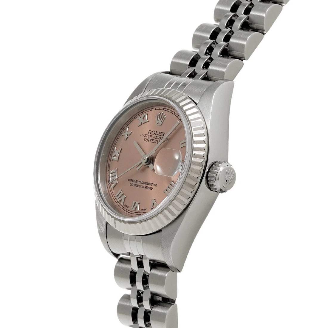 ROLEX DATEJUST PINK WATCH - 2