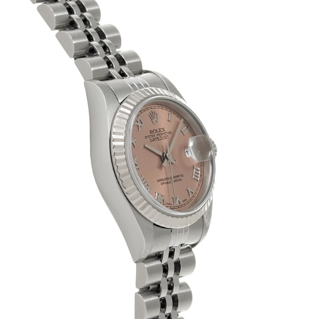 ROLEX DATEJUST PINK WATCH - 3