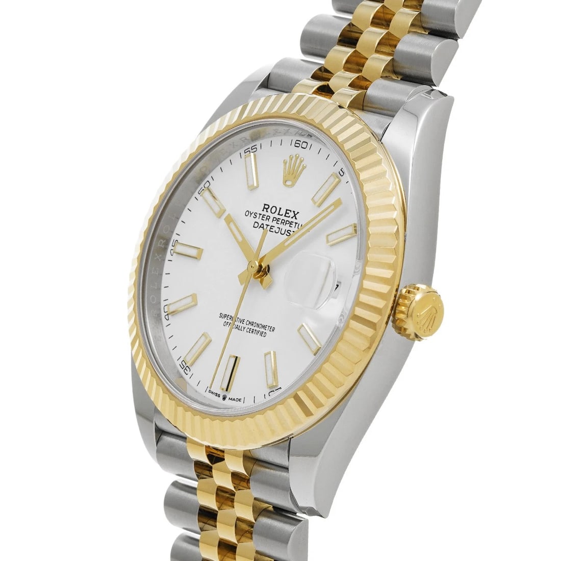 ROLEX DATEJUST 41 WHITE WATCH - 2