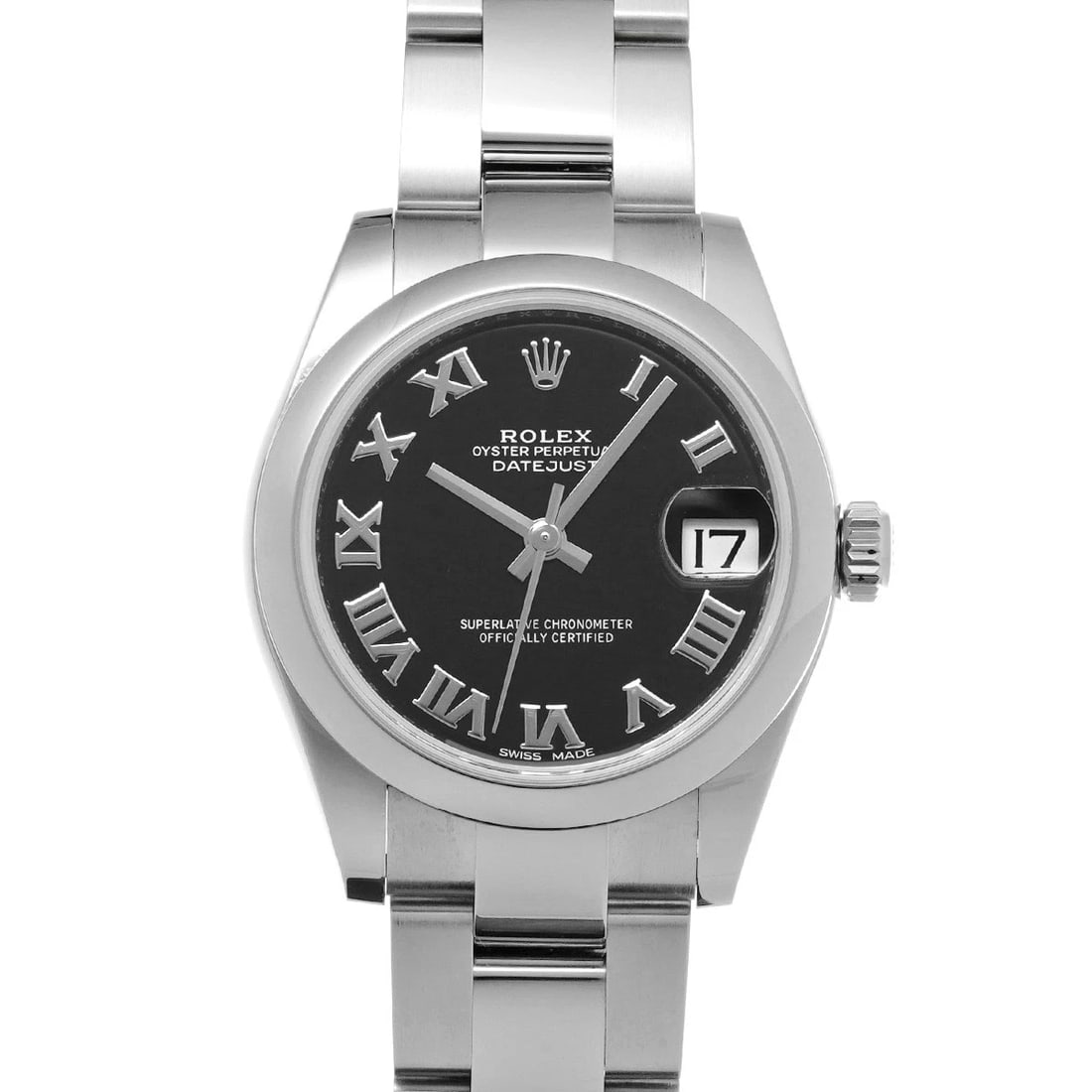 ROLEX DATEJUST BLACK WATCH: ROLEX Datejust black Watch Brand: ROLEX Type/Style: Wristwatch Material: Band Material Stainless steel, Case Material Stainless steel Color: Dial Color black Size: Case Size H/about 31mm W/about 31mm 