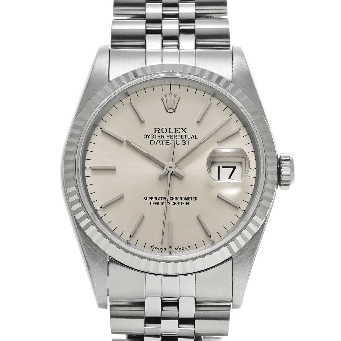 ROLEX DATEJUST 36 SILVER WATCH: ROLEX Datejust 36 Silver Watch Brand: ROLEX Type/Style: Wristwatch Material: Band Material Stainless steel, Case Material Stainless steel Color: Dial Color Silver Size: Case Size H/about 36mm W/about