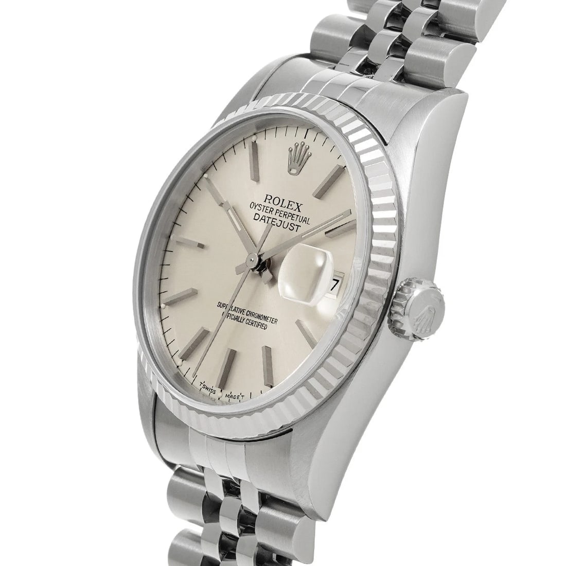 ROLEX DATEJUST 36 SILVER WATCH - 2