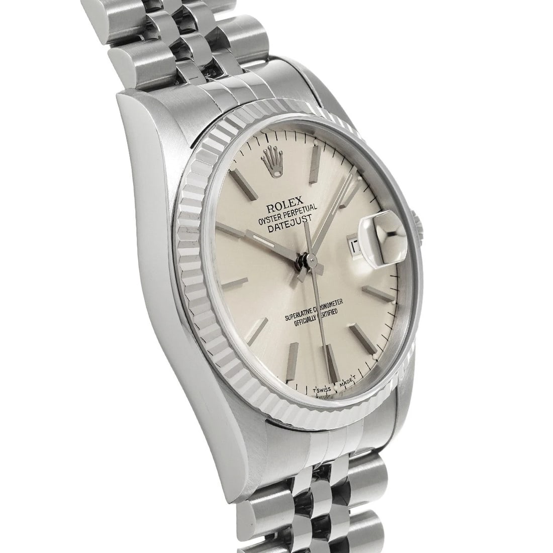 ROLEX DATEJUST 36 SILVER WATCH - 3