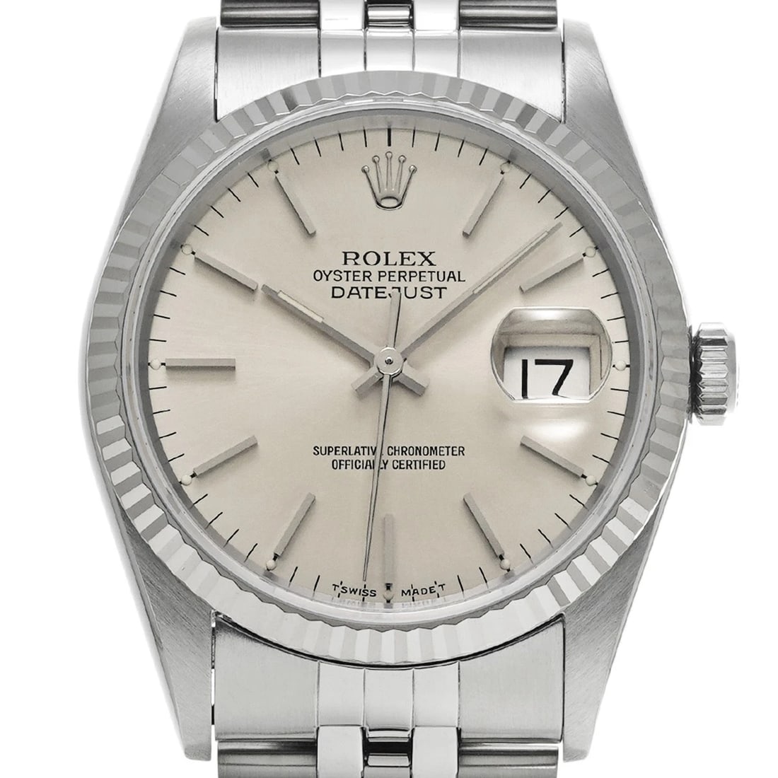 ROLEX DATEJUST 36 SILVER WATCH - 4