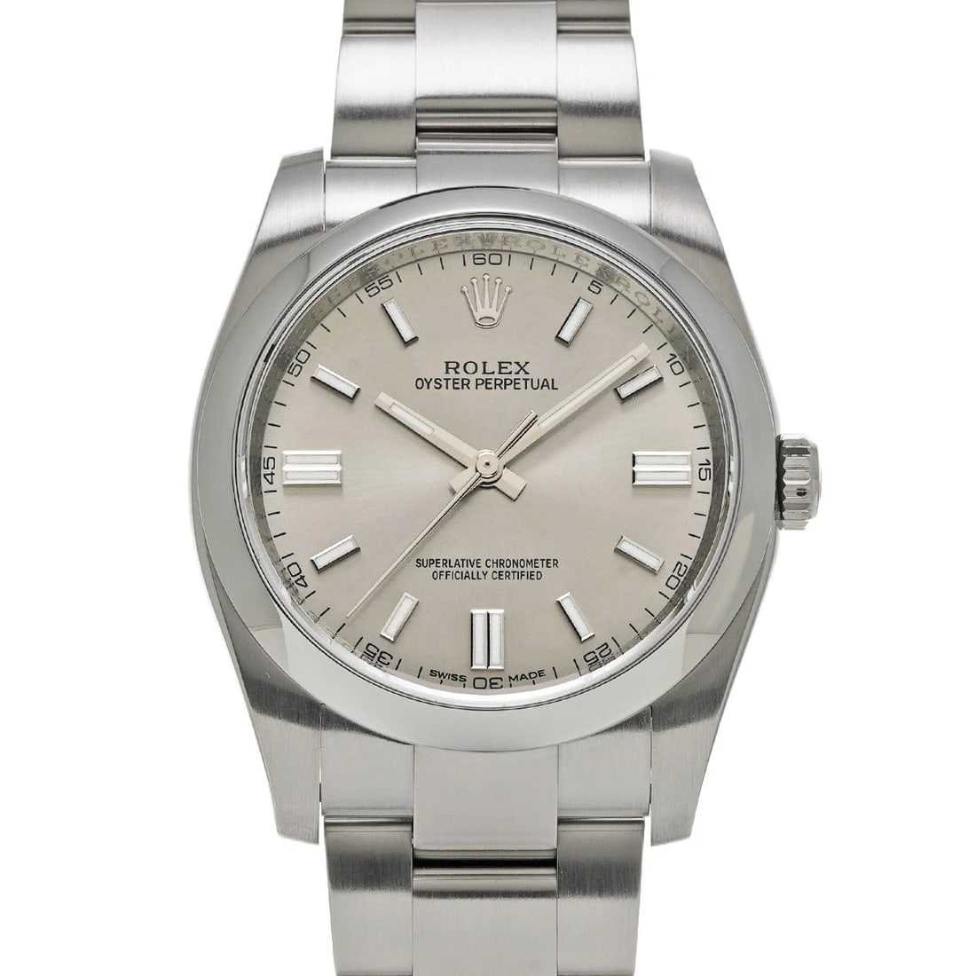ROLEX OYSTER PERPETUAL 36 GRAY WATCH: ROLEX Oyster Perpetual 36 gray Watch Brand: ROLEX Type/Style: Wristwatch Material: Band Material Stainless steel, Case Material Stainless steel Color: Dial Color gray Size: Case Size H/about 36mm
