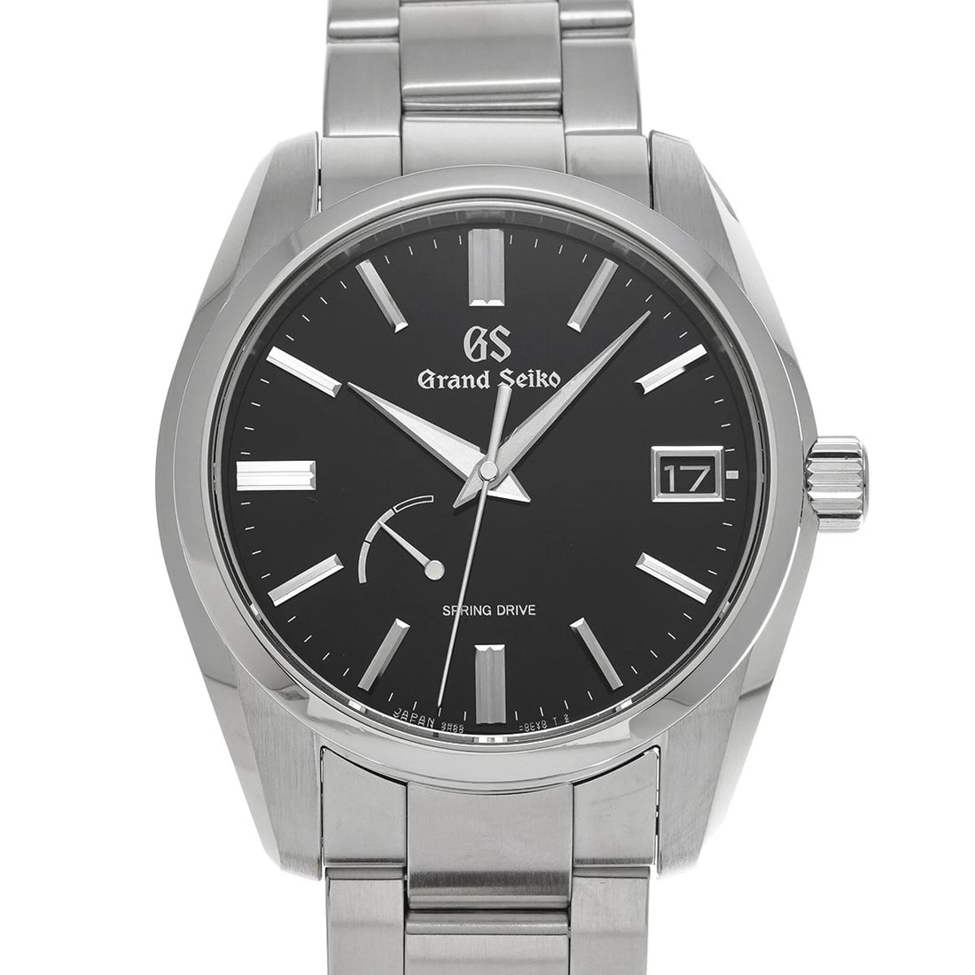 GRAND SEIKO HERITAGE COLLECTION SPRING DRIVE BLACK WATCH: Grand Seiko Heritage Collection Spring Drive black Watch Brand: Grand Seiko Type/Style: Wristwatch Material: Band Material Stainless steel, Case Material Stainless steel Color: Dial Color black Size:
