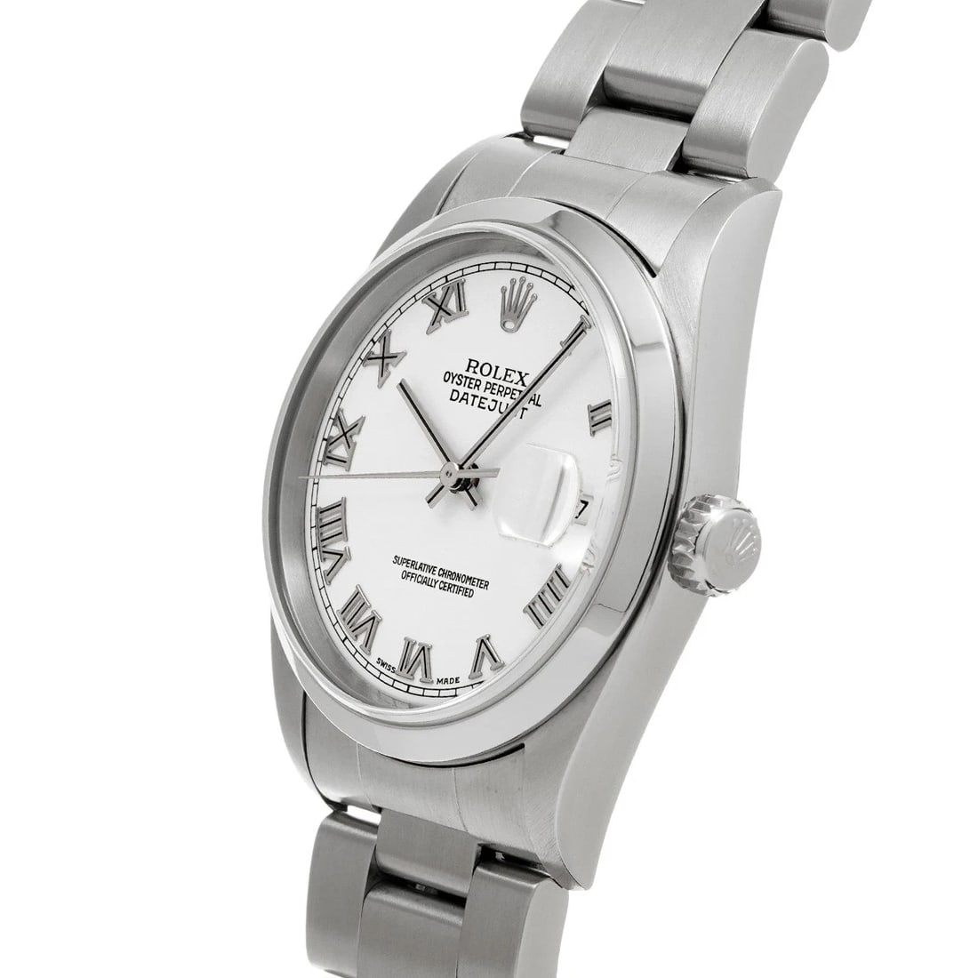 ROLEX DATEJUST WHITE WATCH - 2