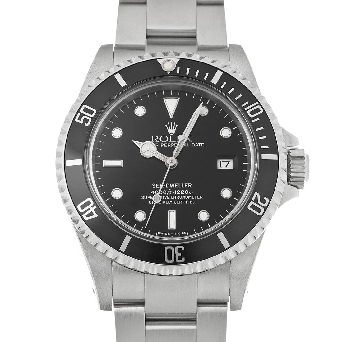 ROLEX SEA-DWELLER BLACK WATCH: ROLEX Sea-Dweller black Watch Brand: Rolex Type/Style: Wristwatch Material: Band Material Stainless Steel, Case Material Stainless Steel Color: Dial Color Dial Color Black Case Color Silver Band