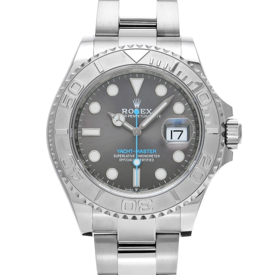 ROLEX YACHT-MASTER SLATE WATCH: ROLEX Yacht-Master slate Watch Brand: ROLEX Type/Style: Wristwatch Material: Band Material Stainless steel, Case Material Stainless steel Color: Dial Color slate Size: Case Size H/about 40mm W/about