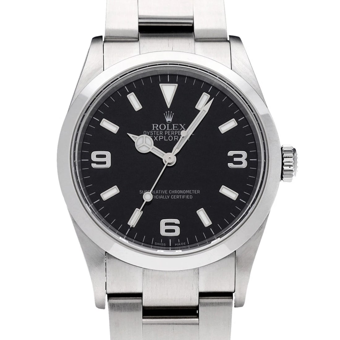 ROLEX EXPLORER BLACK WATCH: ROLEX Explorer black Watch Brand: ROLEX Type/Style: Wristwatch Material: Band Material Stainless steel, Case Material Stainless steel Color: Dial Color black Size: Case Size H/about 36mm W/about 36mm