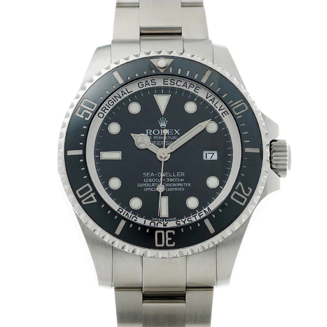 ROLEX SEA-DWELLER DEEPSEA BLACK WATCH: ROLEX Sea-Dweller Deepsea black Watch Brand: ROLEX Type/Style: Wristwatch Material: Band Material Stainless steel, Case Material Stainless steel Color: Dial Color black Size: Case Size H/about 44mm