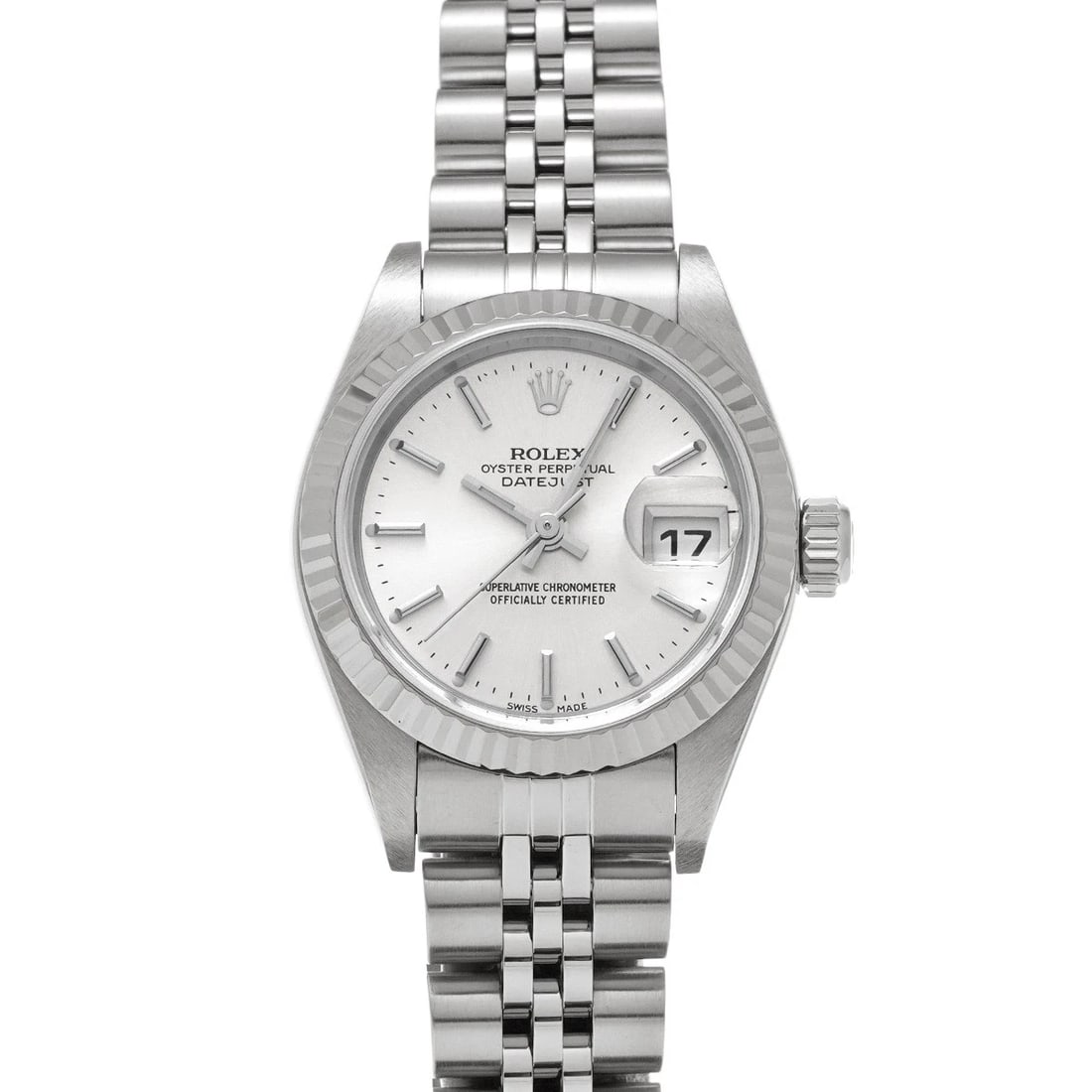 ROLEX DATEJUST SILVER WATCH: ROLEX Datejust Silver Watch Brand: ROLEX Type/Style: Wristwatch Material: Band Material Stainless steel, Case Material Stainless steel Color: Dial Color Silver Size: Case Size H/about 26mm W/about