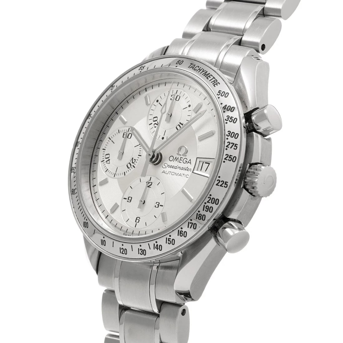 OMEGA SPEEDMASTER DATE SILVER WATCH - 2