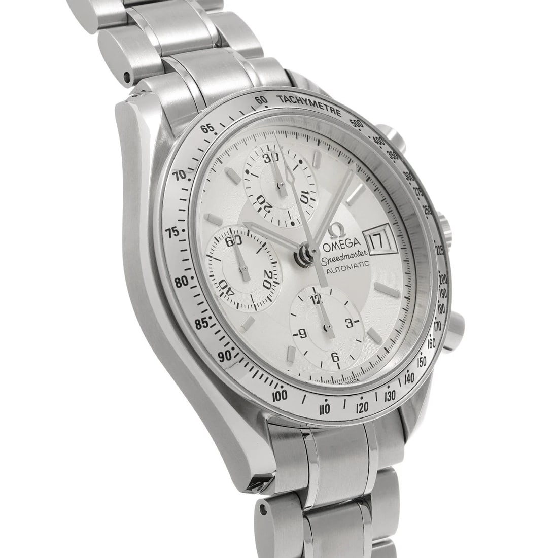 OMEGA SPEEDMASTER DATE SILVER WATCH - 3