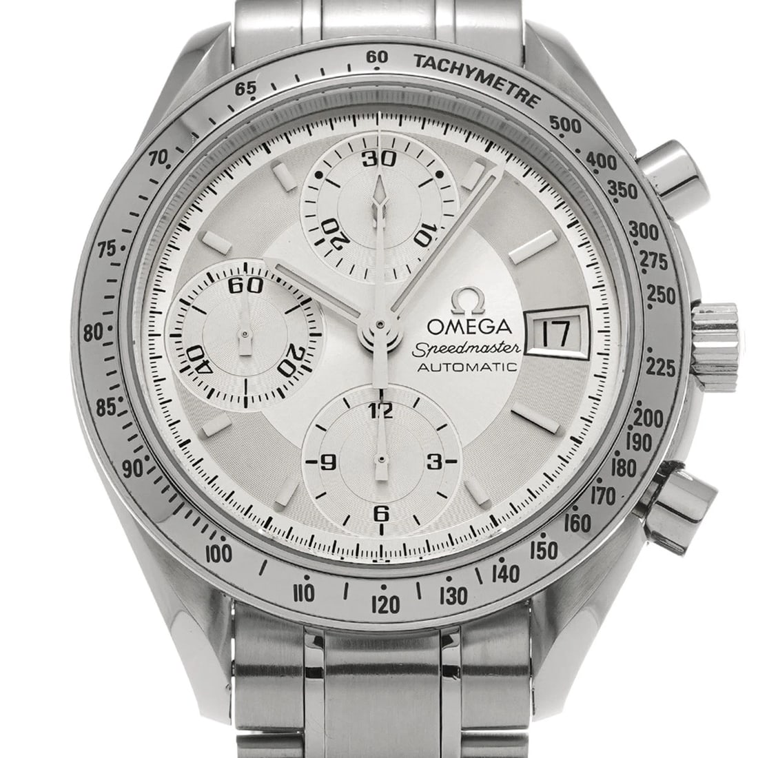 OMEGA SPEEDMASTER DATE SILVER WATCH - 4