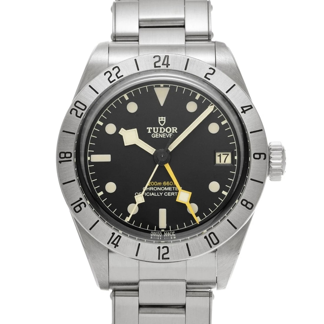 TUDOR BLACK BAY BLACK WATCH: TUDOR Black Bay black Watch Brand: TUDOR Type/Style: Wristwatch Material: Band Material Stainless steel, Case Material Stainless steel Color: Dial Color black Size: Case Size H/about 39mm W/about