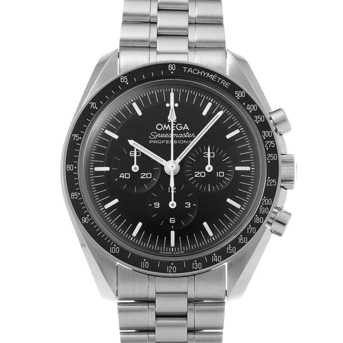 OMEGA SPEEDMASTER MOONWATCH PROFESSIONAL CO-AXIAL MASTER CHRONOMETER WATCH: OMEGA Speedmaster Moonwatch Professional Co-axial Master Chronometer Watch Brand: OMEGA Type/Style: Wristwatch Material: Band Material Stainless Steel, Case Material Stainless Steel Color: Dial Color