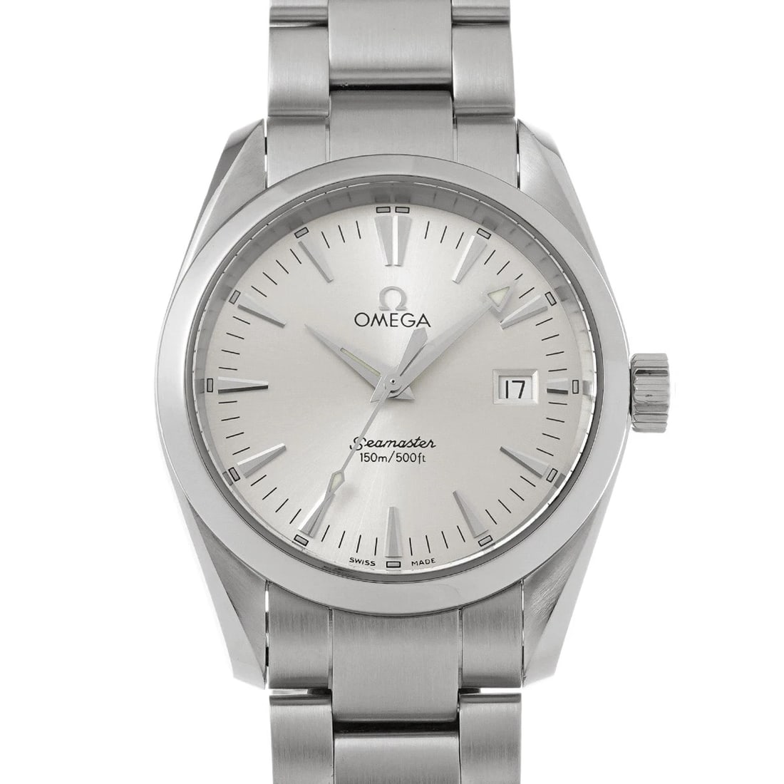 OMEGA SEAMASTER AQUA TERRA QUARTZ SILVER WATCH: OMEGA Seamaster Aqua Terra Quartz Silver Watch Brand: OMEGA Type/Style: Wristwatch Material: Band Material Stainless steel, Case Material Stainless steel Color: Dial Color Silver Size: Case Size H/abo