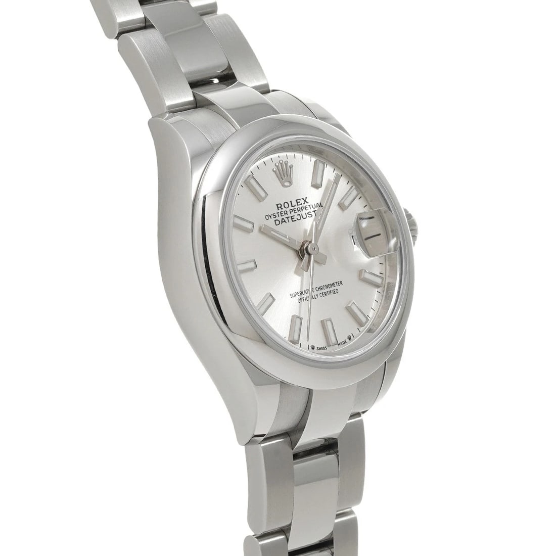 ROLEX DATEJUST 28 SILVER WATCH - 3